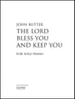 The Lord Bless You and Keep You piano sheet music cover